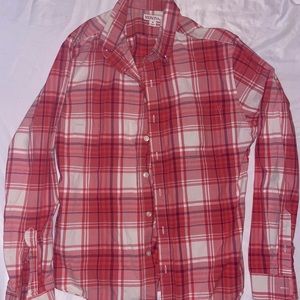 Orange-Red men’s medium button up